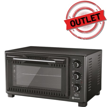 (OUTLET) FORNO ELETTRICO MBT1045 NERO 45LT SMALTATO VENTILATO