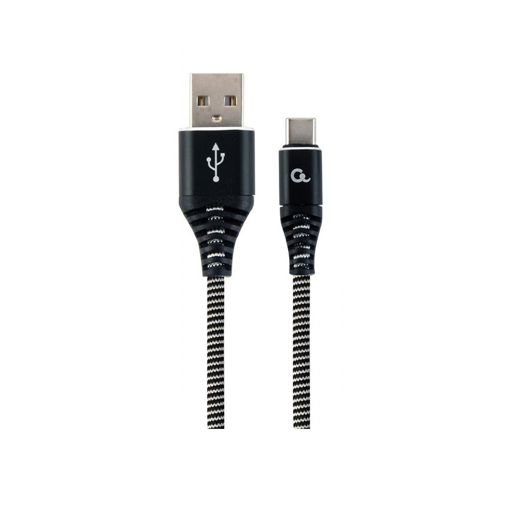 CAVO DATI E RICARICA CC-USB2B-AMCM-1M-BW USB TYPE-C 1M NERO/BIANCO