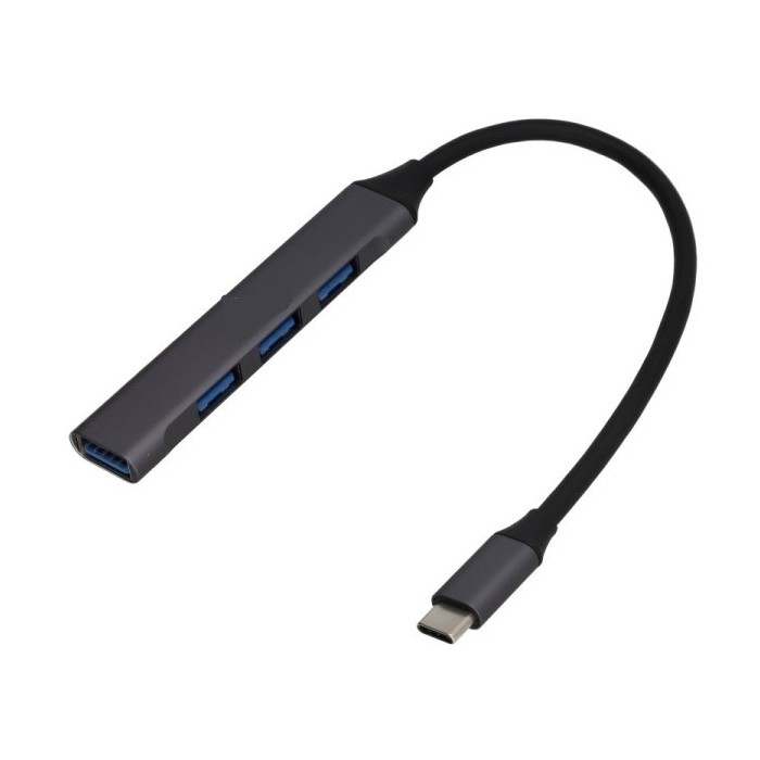 HUB 4 PORTE USB 3.0 SLIM TYPE-C AD USB3.0 + USB2.0 (LE-120)