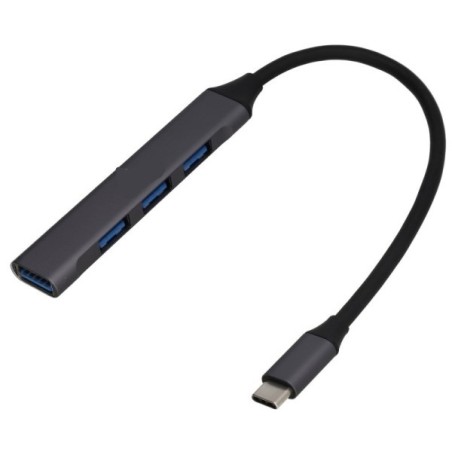 HUB 4 PORTE USB 3.0 SLIM TYPE-C AD USB3.0 + USB2.0 (LE-120)