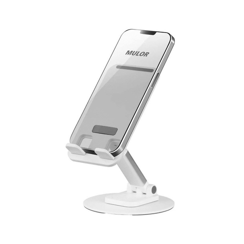 SUPPORTO PIEGHEVOLE DA TAVOLO PER SMARTPHONE/TABLET (LE-161) BIANCO