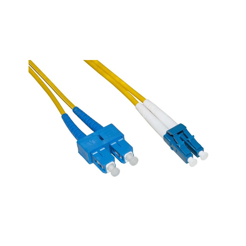 CAVO FIBRA OTTICA LC A SC SINGLEMODE DUPLEX OS2 MT.1 (LKLCSC901)