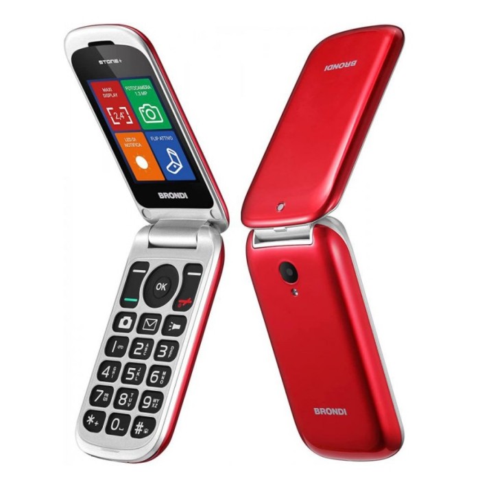 CELLULARE STONE+ DUAL SIM ROSSO