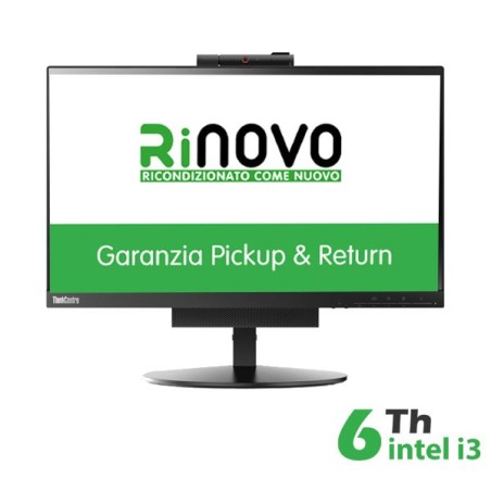 PC M710Q ALL IN ONE INTEL CORE I3-6X00 16GB 256GB SSD 22" WINDOWS 10 PRO - RICONDIZIONATO - GAR. 12 MESI (RN89432001)