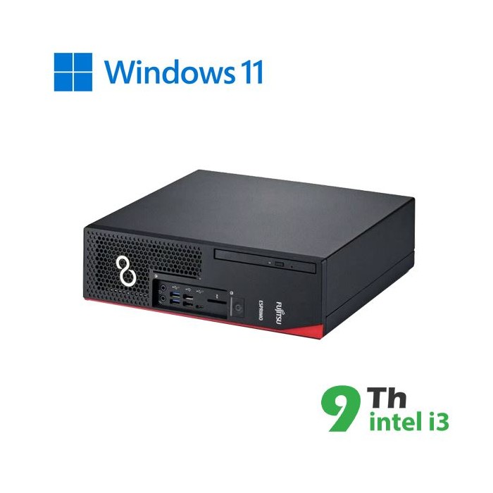 PC FUJITSU D738 SFF INTEL CORE I3-9X00 16GB 480GB SSD WINDOWS 11 PRO - RICONDIZIONATO - GAR. 12 MESI