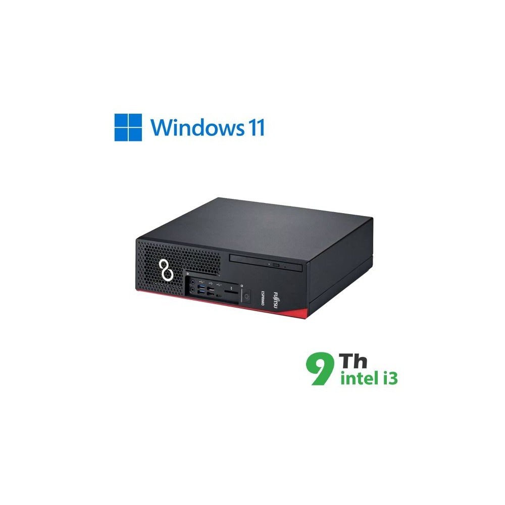 PC FUJITSU D738 SFF INTEL CORE I3-9X00 16GB 480GB SSD WINDOWS 11 PRO - RICONDIZIONATO - GAR. 12 MESI