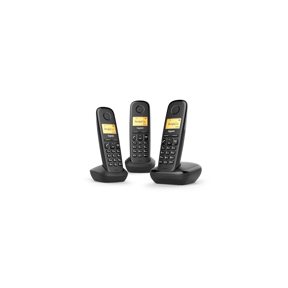 TELEFONO CORDLESS GIGASET A170 TRIO NERO (L36852-H2802-K111)