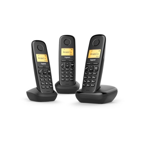 TELEFONO CORDLESS GIGASET A170 TRIO NERO (L36852-H2802-K111)