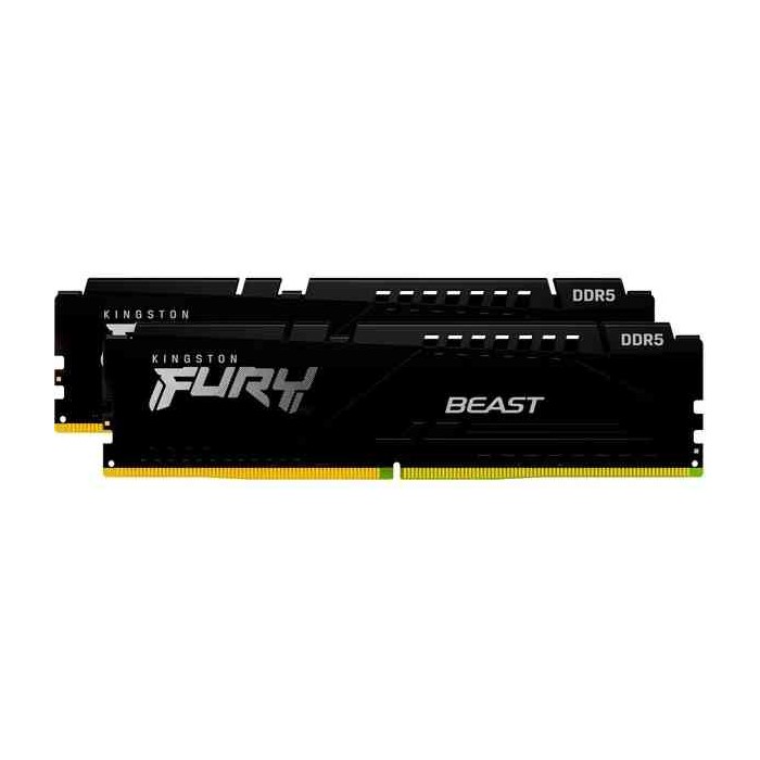 MEMORIA DDR5 32 GB FURY BEAST BLACK PC6000 MHZ KIT (2X16) (KF560C30BBEK2-32)