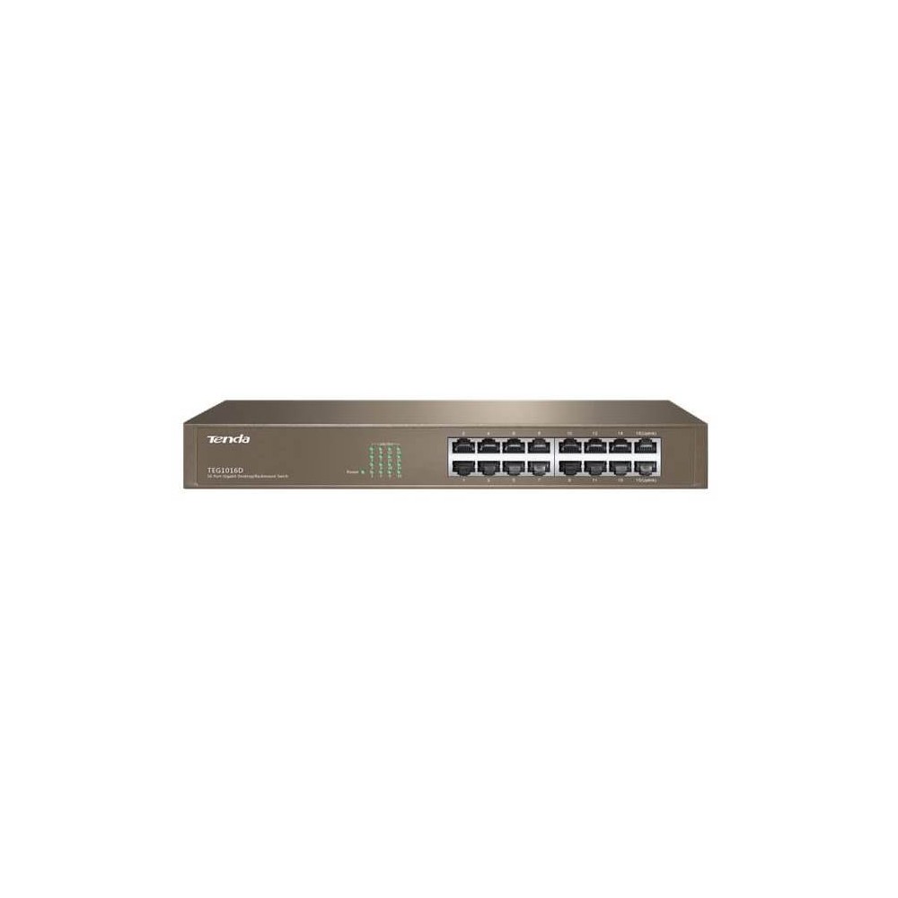 SWITCH RETE 16 PORTE TEG1016D GIGABIT ETHERNET (10/100/1000) RACK 1U