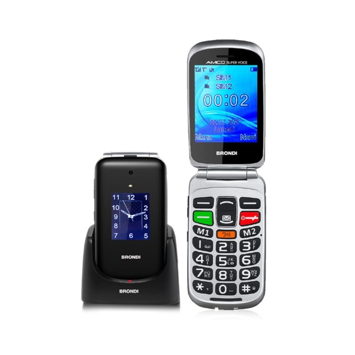 CELLULARE SUPERVOICE DUAL SIM NERO/SILVER