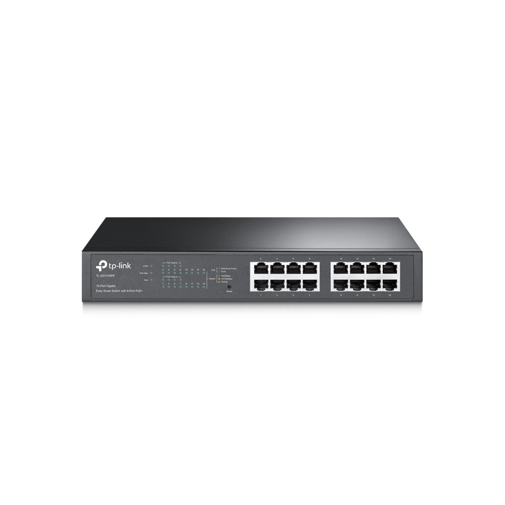 SWITCH RETE 16 PORTE 10/100/1000 EASY SMART SG1016PE 8 PORTE POE