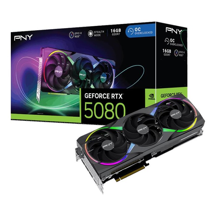 SCHEDA VIDEO GEFORCE RTX 5080 EPIC-X RGB OC 16 GB DDR7 (VCG508016TFXXPB1-O)