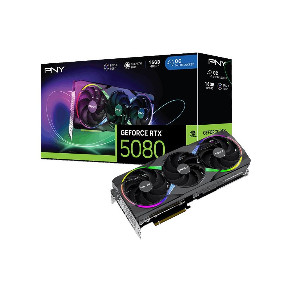 SCHEDA VIDEO GEFORCE RTX 5080 EPIC-X RGB OC 16 GB DDR7 (VCG508016TFXXPB1-O)