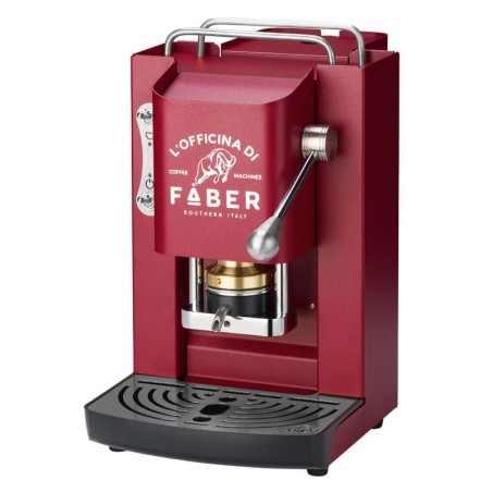 MACCHINA DA CAFFE' A CIALDE PRO DELUXE CHERRY RED CROMATO