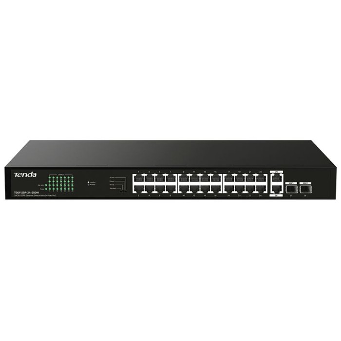 SWITCH RETE 28 PORTE 10/100/1000 - 24 PORTE POE (TEG1128P-24-250W)