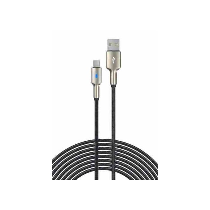 CAVO USB 2.0 EC313 DA USB-A A USB-C INTRECCIATO IN NYLON 1MT.