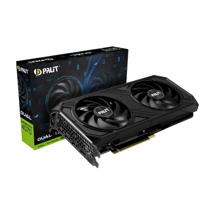 SCHEDA VIDEO GEFORCE RTX 4070 DUAL 12GB (NED4070019K9-1047D)