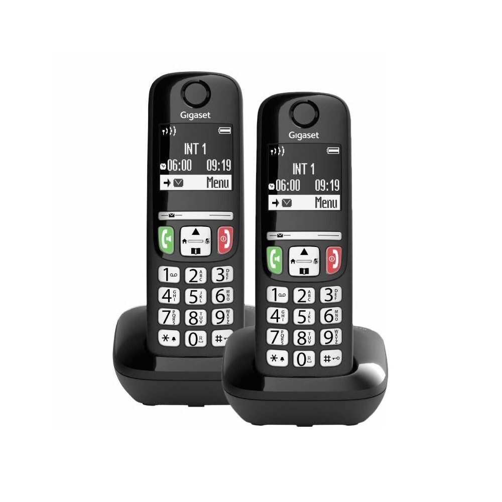 TELEFONO CORDLESS GIGASET E270 DUO NERO (L36852-H2816-K131)