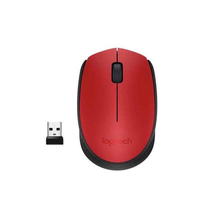 MOUSE M171 ROSSO USB WIRELESS (910-004641)