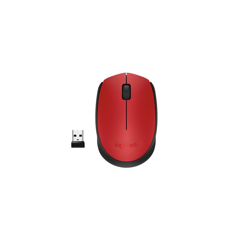 MOUSE M171 ROSSO USB WIRELESS (910-004641)