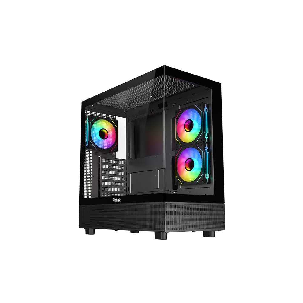 CASE GAMING TOWER SHOWBUI 42B - NO ALIMENTATORE - ARGB FAN - NERO (ITGCASB42B)