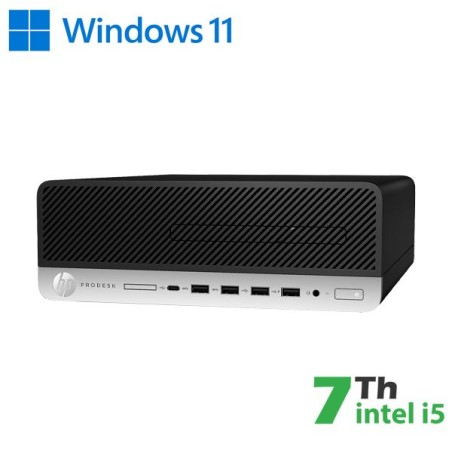 PC HP 600-800 G3 SFF INTEL CORE I5-7 GEN. 16GB 480GB SSD WINDOWS 11 PRO - RICONDIZIONATO - GAR. 12 MESI