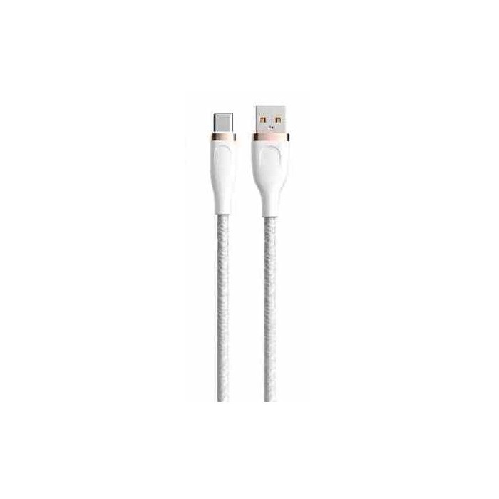 CAVO INTRECCIATO DA USB A TYPE-C 2.4A 1.5MT BIANCO (DECAC623W)