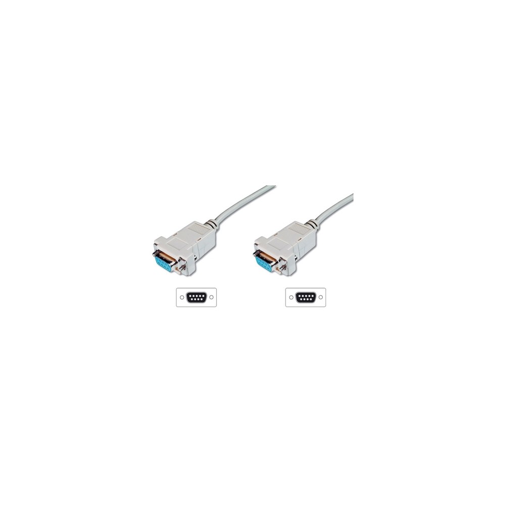 CAVO SERIALE NULL MODEM 9 POLI SUB-D F/F 2MT (LP120)