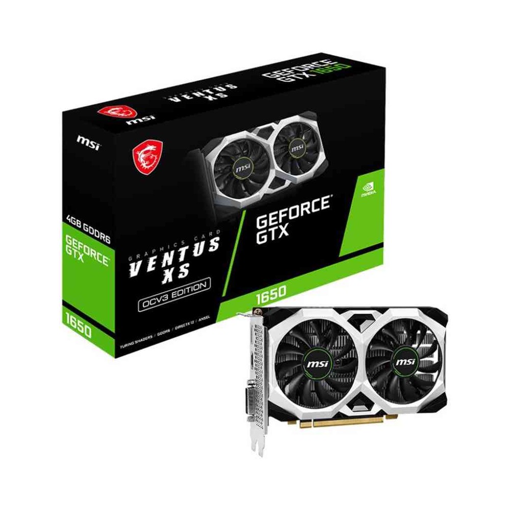 SCHEDA VIDEO GEFORCE GTX 1650 D6 VENTUS XS OCV3 4 GB GDDR6 (V812-003R)