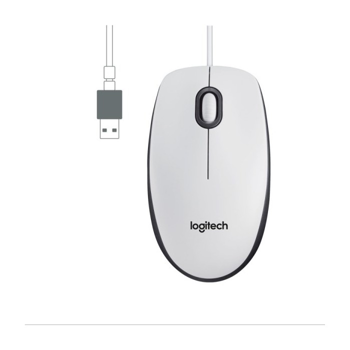 MOUSE OTTICO M100 BIANCO USB (910-006764