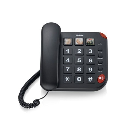 TELEFONO FISSO BRAVO 15 NERO