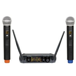 MICROFONO KARAOKE CON EFFETTI LUCE SNG N - NERO