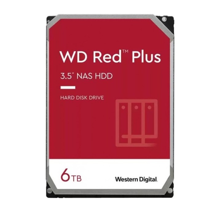 HARD DISK RED PLUS 6 TB SATA 3 3.5" NAS (WD60EFPX)