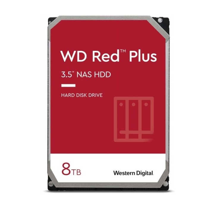 HARD DISK RED PLUS 8 TB SATA 3 3.5" NAS (WD80EFPX)