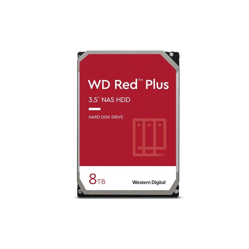 HARD DISK RED PLUS 8 TB SATA 3 3.5" NAS (WD80EFPX)