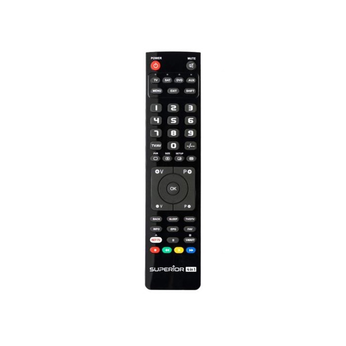 TELECOMANDO UNIVERSALE COMPLETO PER TV 4 IN 1 PROGRAMMABILE TRAMITE PC (ACCTVSUE0009)