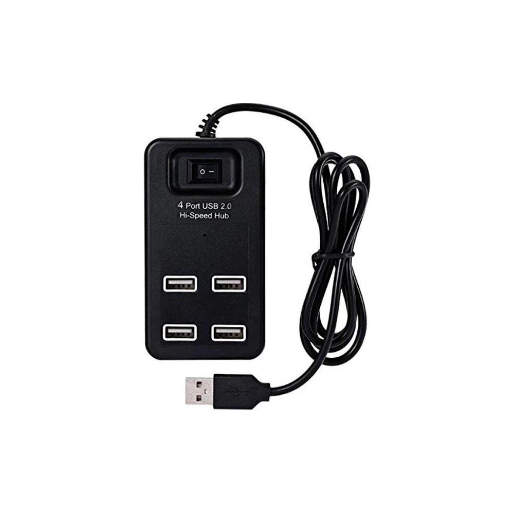 HUB 4 PORTE USB 2.0 (LE-857) CON INTERRUTTORE SWITCH - NERO